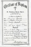 Mom's Baptismal Record